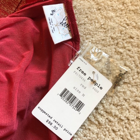 Free people lace strapless peplum top sequin - Picture 4 of 8